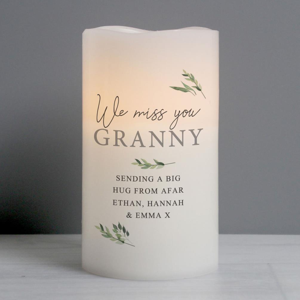 Personalised Botanical LED Candle Extra Image 3